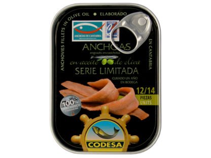 Filetes de ANCHOA en aceite de oliva Serie Limitada CODESA (12-14 filetes)