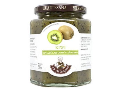 Mermelada de kiwi sin azúcar común añadido